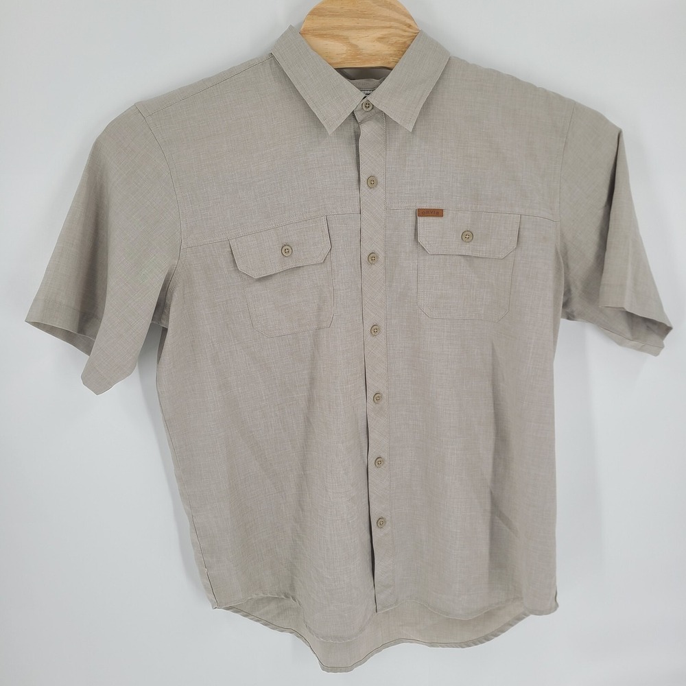 Orvis Shirt Mens Extra Large XL Gray Outdoor Fishing Classic